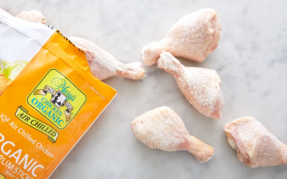 Organic Chicken Drumsticks (Frozen) Mary's Free Range Chicken SF